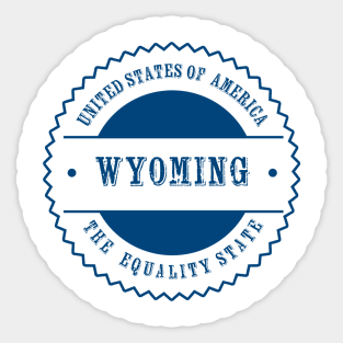 Wyoming state Sticker